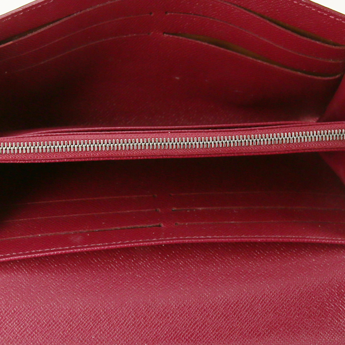 Portefeuille Louis Vuitton Sarah en cuir épi rose - Detail D2