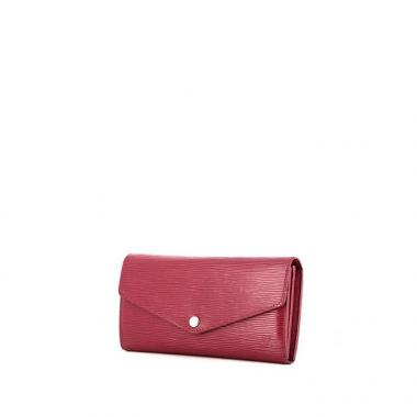 Billetera Louis Vuitton Sarah en cuero Epi rosa