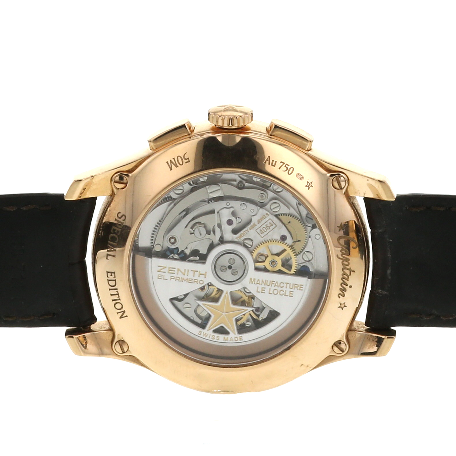 Montre Zenith Captain-Winsor en or rose Ref :  18.2071.4054 Vers  2015 - Detail D2