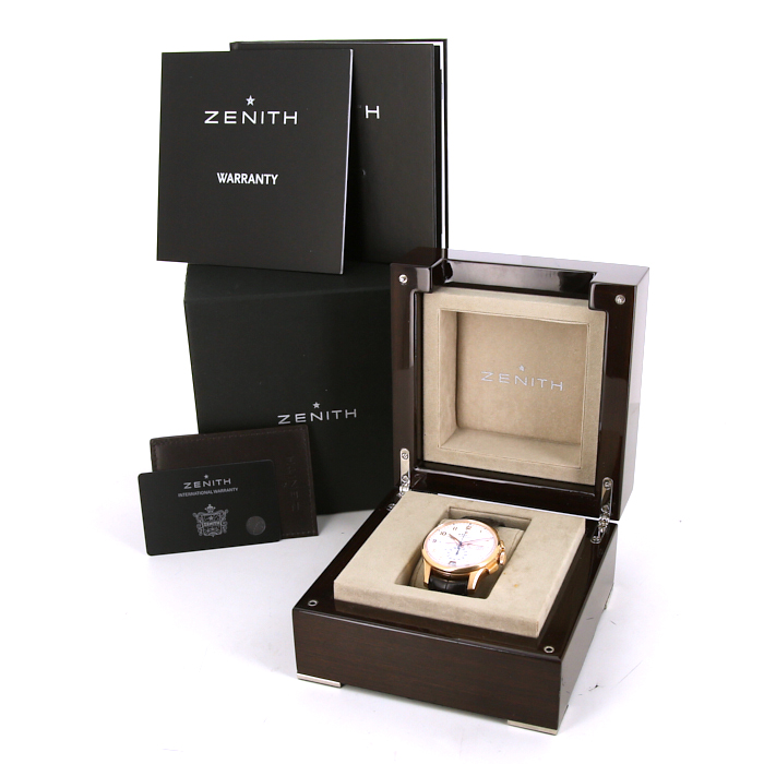 Montre Zenith Captain-Winsor en or rose Ref :  18.2071.4054 Vers  2015 - Detail D3