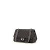 Bolso bandolera Chanel 2.55 en cuero acolchado gris antracita - 00pp thumbnail
