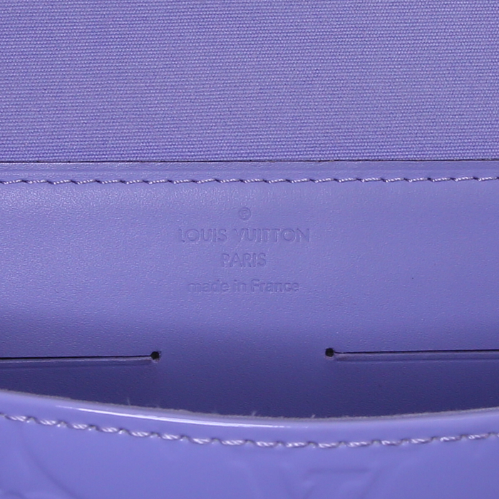 Borsa/pochette Louis Vuitton Ana in pelle verniciata monogram - Detail D5