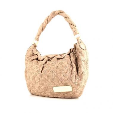 Borsa da spalla o a mano Louis Vuitton Nimbus in pelle monogram beige