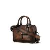 Berluti Deux jours briefcase in brown leather - 00pp thumbnail