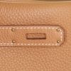 Hermes Birkin 35 cm handbag in gold leather taurillon clémence and red leather - Detail D4 thumbnail