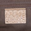Borsa da spalla o a mano Gucci Abbey in camoscio monogram marrone e pelle di Pecari marrone - Detail D3 thumbnail