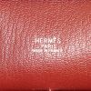 Hermes Plume large model handbag in burgundy and beige vibrato leather and burgundy Chamonix  leather - Detail D3 thumbnail