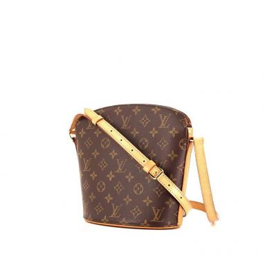 Borsa a tracolla Louis Vuitton Drouot in tela monogram e pelle naturale