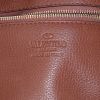 Valentino Garavani Rockstud shoulder bag in brown grained leather - Detail D3 thumbnail