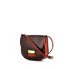 Celine Trotteur shoulder bag in brown and rust-coloured bicolor box leather - 00pp thumbnail
