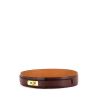 Cinturón Hermès en cuero epsom marrón y color oro - 00pp thumbnail
