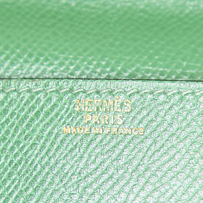 Pochette-cintura Hermès in pelle Epsom verde - Detail D3