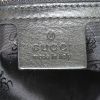 Borsa Gucci Bamboo Indy Hobo in pelle verniciata nera e marrone - Detail D4 thumbnail
