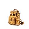 Gucci Bamboo backpack in gold patent leather - 00pp thumbnail