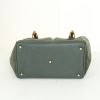 Gucci Bamboo handbag in dark green suede - Detail D4 thumbnail