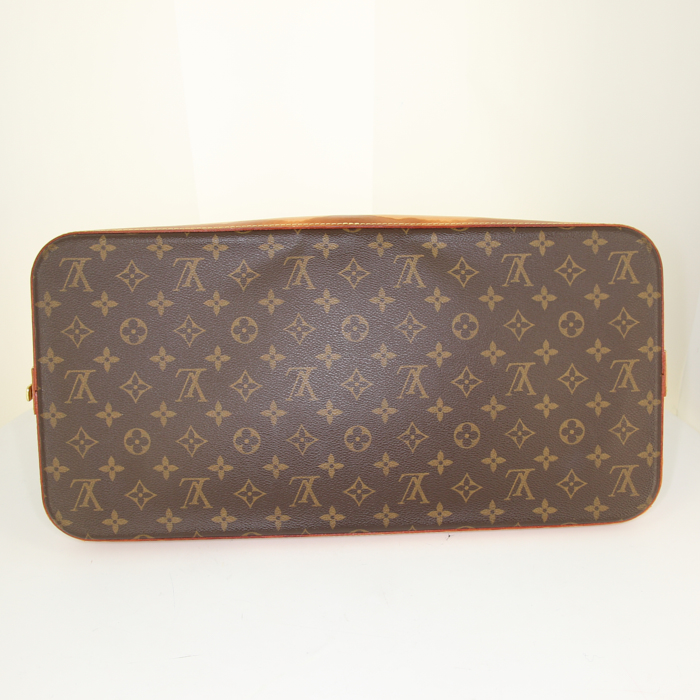Borsa da viaggio Louis Vuitton Alma in tela monogram e pelle naturale - Detail D4