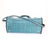 Prada Madras shopping bag in turquoise and black bicolor braided leather - Detail D5 thumbnail