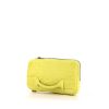 Alexander Wang pouch in yellow Lime grained leather - 00pp thumbnail