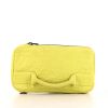 Alexander Wang pouch in yellow Lime grained leather - 360 thumbnail