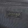 Chanel 2.55 handbag in beige satin and black leather - Detail D3 thumbnail