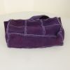 Chanel handbag in purple suede - Detail D4 thumbnail