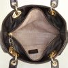Bolso de mano Dior Lady Dior modelo mediano en cuero cannage marrón oscuro - Detail D2 thumbnail