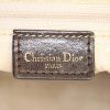Dior Lady Dior medium model handbag in dark brown leather cannage - Detail D3 thumbnail
