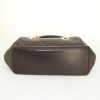 Dior Lady Dior medium model handbag in dark brown leather cannage - Detail D4 thumbnail