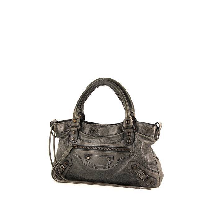 Balenciaga Classic Metallic Edge City Dark Grey Gold Hardware 390154 AQ41G  1360 Luxury Bags  Wallets on Carousell