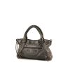 Balenciaga First handbag in dark grey leather - 00pp thumbnail