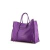 Balenciaga Papier A4 large model shopping bag in purple leather - 00pp thumbnail
