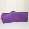 Balenciaga Papier A4 large model shopping bag in purple leather - Detail D4 thumbnail