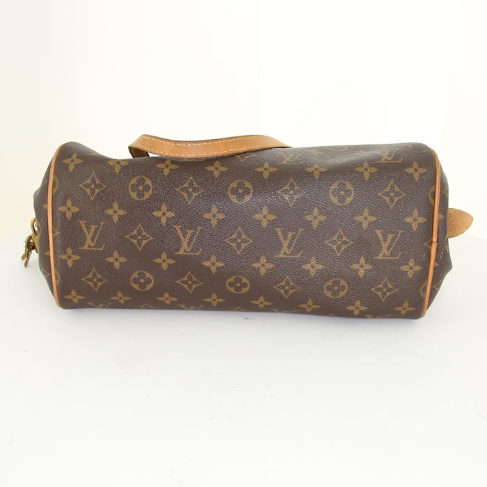 Louis Vuitton Montorgueil handbag in brown monogram canvas and natural leather - Detail D4