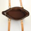 Shopping bag Louis Vuitton Mezzo in tela monogram e pelle naturale - Detail D2 thumbnail