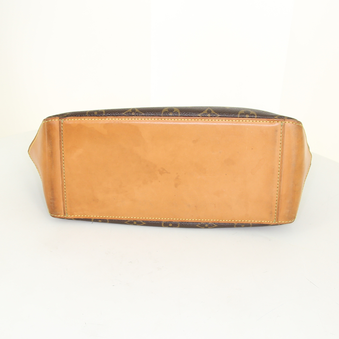 Bolso Cabás Louis Vuitton Piano en lona Monogram y cuero natural - Detail D4