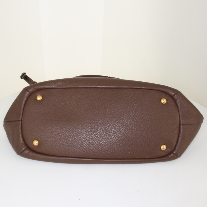 Borsa Prada Daino in pelle marrone - Detail D5