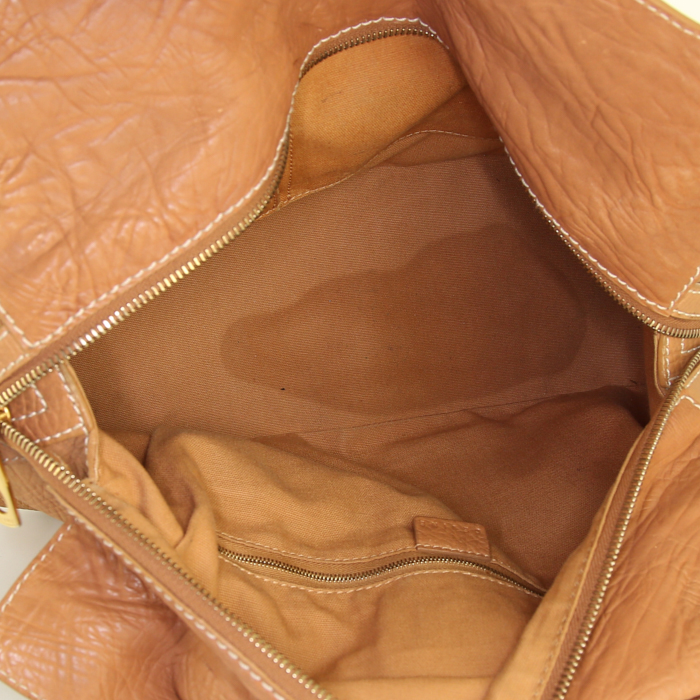 Celine Boogie handbag in Biscuit leather - Detail D2