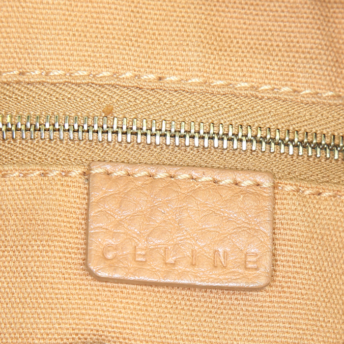 Celine Boogie handbag in Biscuit leather - Detail D3