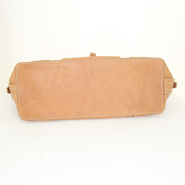 Celine Boogie handbag in Biscuit leather - Detail D4