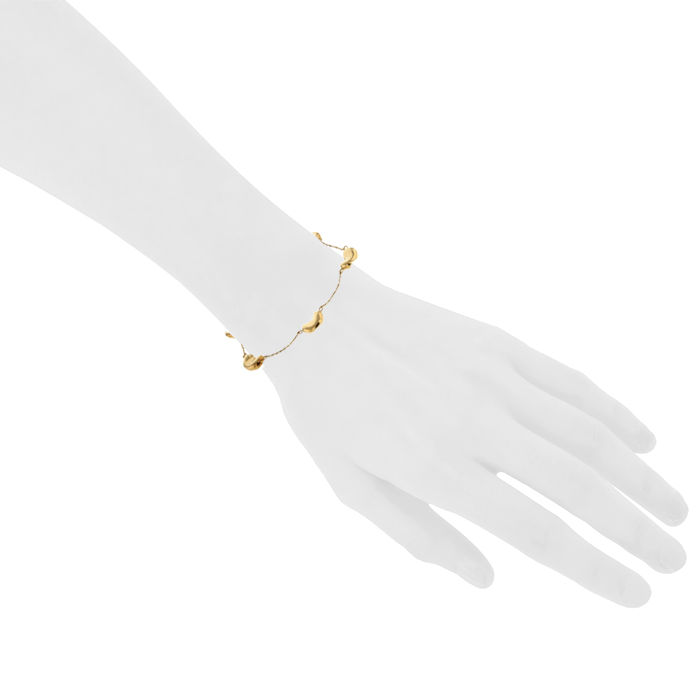 Bracelet souple Tiffany & Co Bean en or jaune - Detail D1