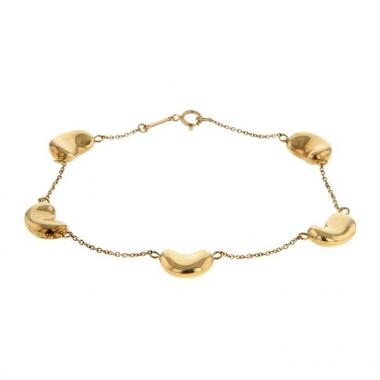 Bracelet souple Tiffany & Co Bean en or jaune