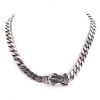 Flexible Hermès Boucle Sellier necklace in silver - 00pp thumbnail
