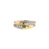 Cartier 1990's ring in yellow gold,  white gold and diamonds - 00pp thumbnail