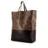 Celine shopping bag in brown python and black leather - 00pp thumbnail