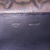 Celine shopping bag in brown python and black leather - Detail D3 thumbnail