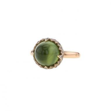 Anello Pomellato Chimera in oro giallo,  peridoto e diamanti