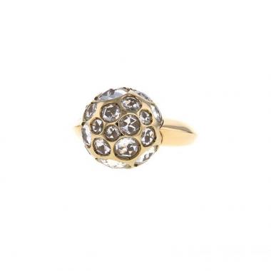 Anello Pomellato Harem in oro giallo e cristallo di rocca