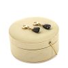 Pomellato Pin Up pendants earrings in yellow gold,  diamonds and smoked quartz - Detail D2 thumbnail