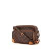 Sac bandoulière Louis Vuitton Amazone grand modèle en toile monogram marron et cuir naturel - 00pp thumbnail