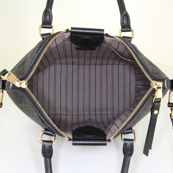 Borsa Louis Vuitton Mazarine in pelle monogram nera - Detail D3